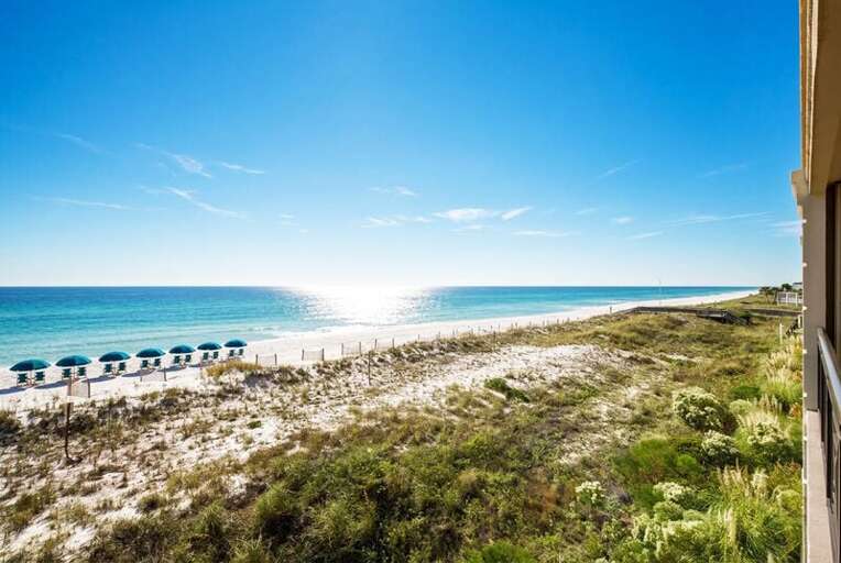 Balcony - 
Bella Riva Resort, Okaloosa Island Fort Walton Beach Florida Vacation Rentals