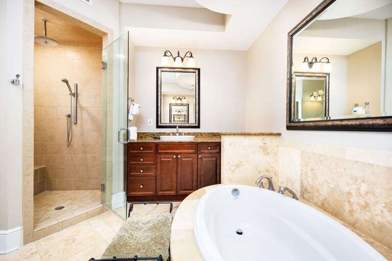 Master Bathroom - 
Bella Riva Resort, Okaloosa Island Fort Walton Beach Florida Vacation Rentals