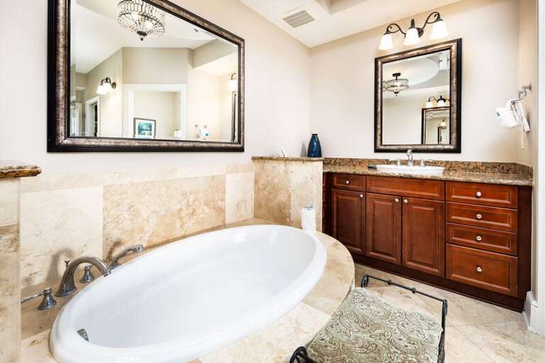 Master Bathroom - 
Bella Riva Resort, Okaloosa Island Fort Walton Beach Florida Vacation Rentals
