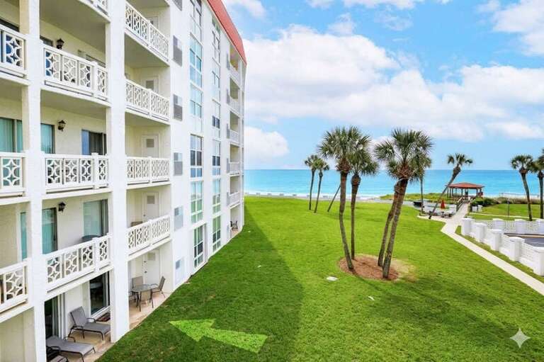 Ground Level Patio near the Beach & Pool - 
El Matador Resort, Okaloosa Island Fort Walton Beach Vacation Rentals