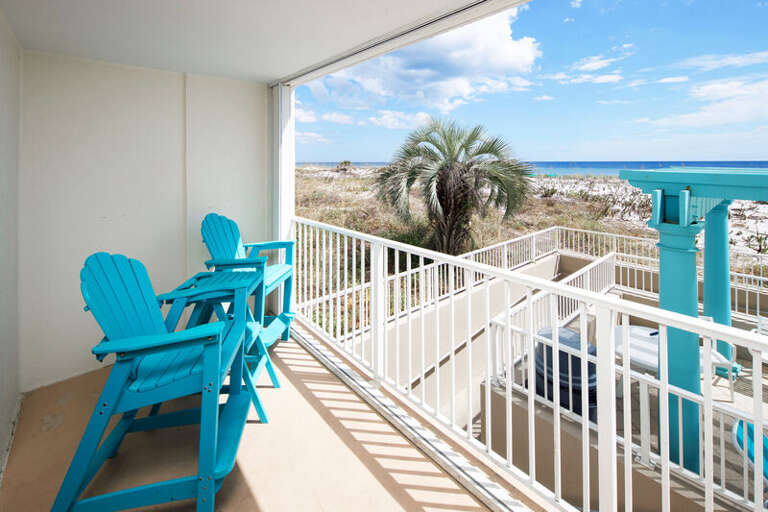 Balcony - 
Gulf Dunes 114 Fort Walton Beach Florida Okaloosa Island