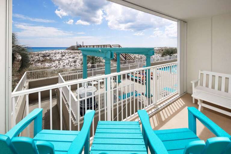 Balcony - 
Gulf Dunes 114 Fort Walton Beach Florida Okaloosa Island
