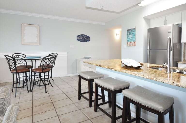 Dining Area - 
Gulf Dunes 114 Fort Walton Beach Florida Okaloosa Island