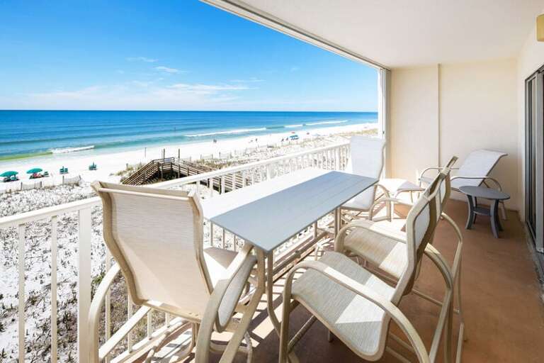 Balcony - 
Gulf Dunes 413 Fort Walton Beach Okaloosa Island Vacation Rentals