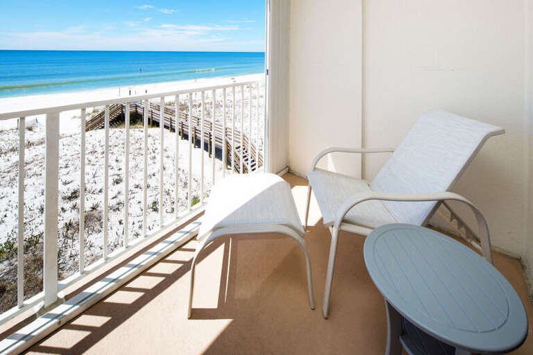 Balcony - 
Gulf Dunes 413 Fort Walton Beach Okaloosa Island Vacation Rentals