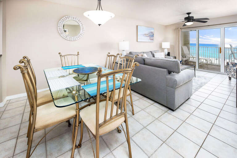 Dining Area - 
Gulf Dunes 413 Fort Walton Beach Okaloosa Island Vacation Rentals