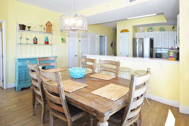 Dining Area - 
Gulf Dunes Resort Unit 601, Okaloosa Island Fort Walton Beach Vacation Rentals