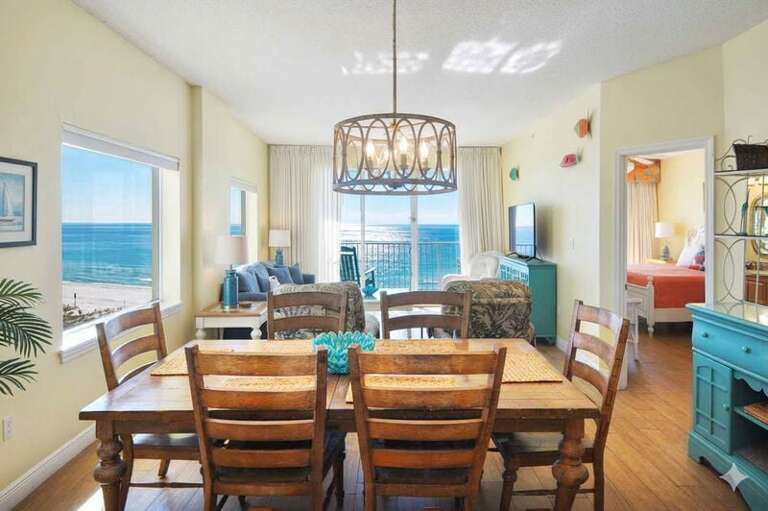 Dining Area - 
Gulf Dunes Resort Unit 601, Okaloosa Island Fort Walton Beach Vacation Rentals