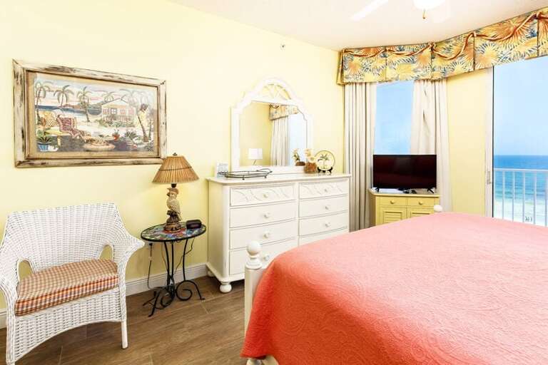 Master Bedroom with Balcony - 
Gulf Dunes Resort Unit 601, Okaloosa Island Fort Walton Beach Vacation Rentals Master Bedroom with Balcony - 
Gulf Dunes Resort Unit 601, Okaloosa Island Fort Walton Beach Vacation Rentals