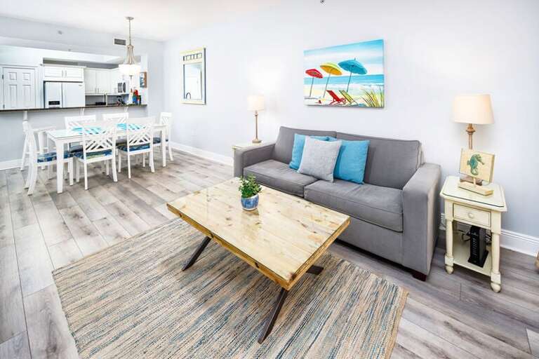 Living Room - 
Summer Place Resort, Unit 305 Okaloosa Island Fort Walton Beach Vacation Rentals