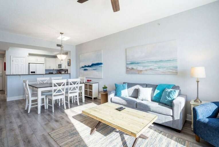 Living Room - 
Summer Place Resort, Unit 305 Okaloosa Island Fort Walton Beach Vacation Rentals