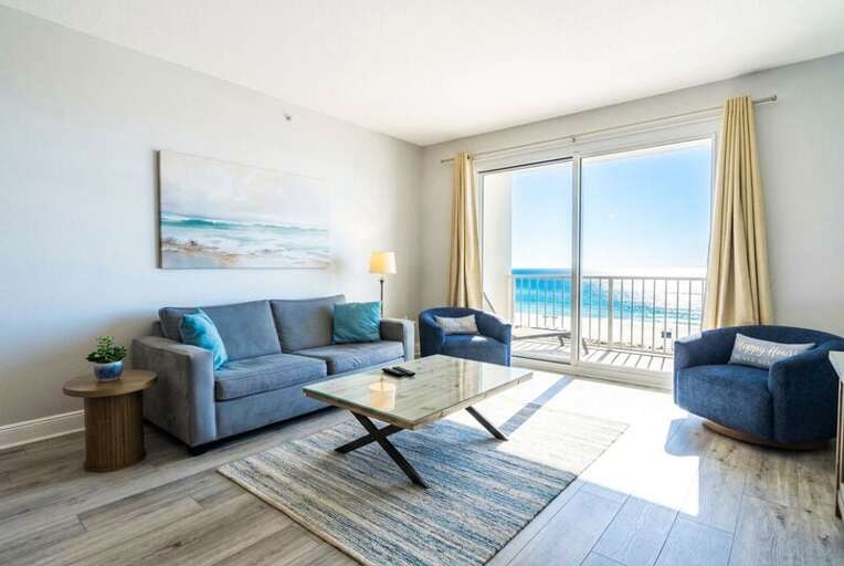 Living Room - 
Summer Place Resort, Unit 305 Okaloosa Island Fort Walton Beach Vacation Rentals