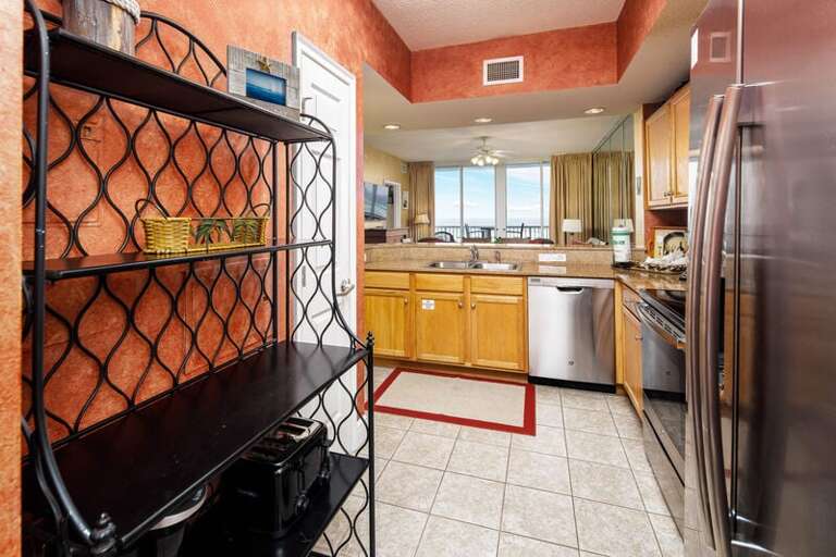 Kitchen - Waters Edge Resort Unit 212 Fort Walton Beach Okaloosa Island Vacation Rentals