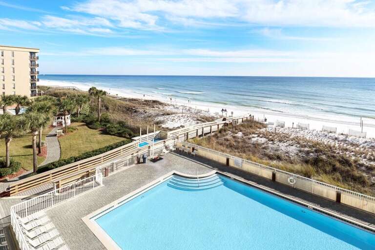 Balcony - 
Waters Edge Resort Unit 412 Fort Walton Beach Okaloosa Island Vacation Rentals