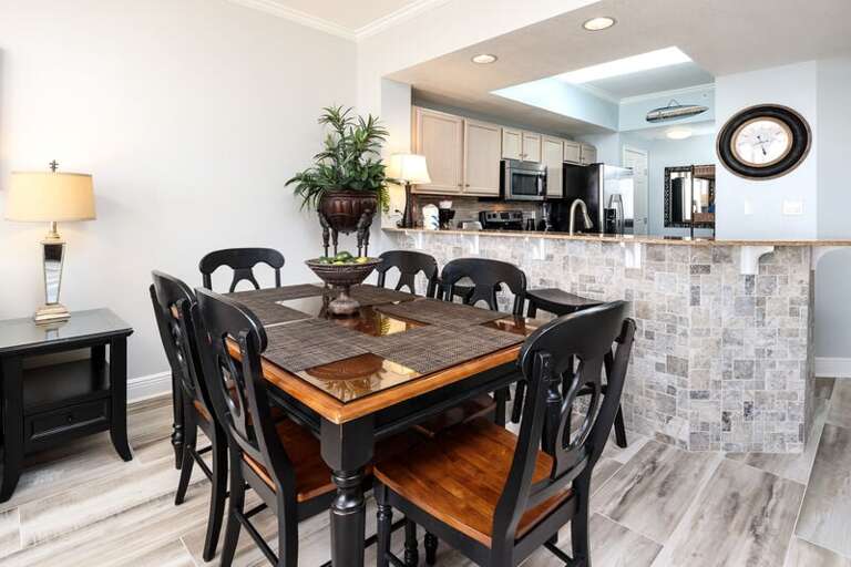 Dining Area - 
Waters Edge Resort Unit 412 Fort Walton Beach Okaloosa Island Vacation Rentals
