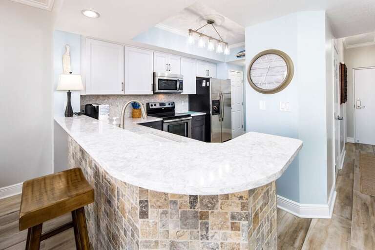 Kitchen - 
Waters Edge Resort Unit 412 Fort Walton Beach Okaloosa Island Vacation Rentals