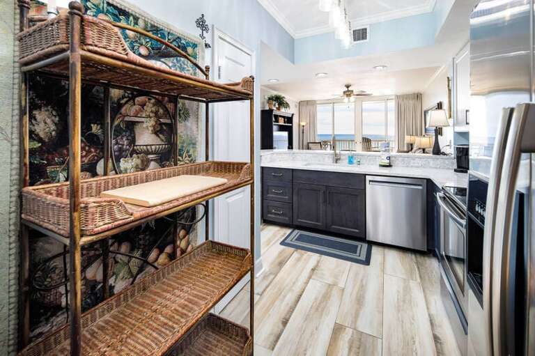 Kitchen - 
Waters Edge Resort Unit 412 Fort Walton Beach Okaloosa Island Vacation Rentals