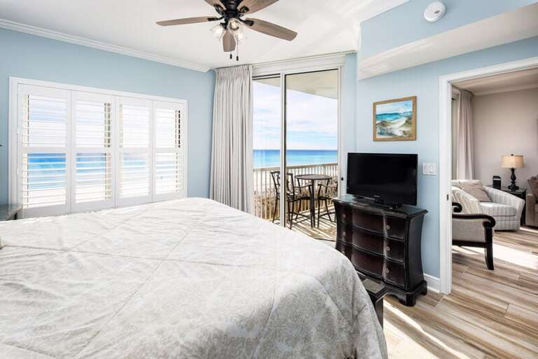 Master Bedroom - 
Waters Edge Resort Unit 412 Fort Walton Beach Okaloosa Island Vacation Rentals