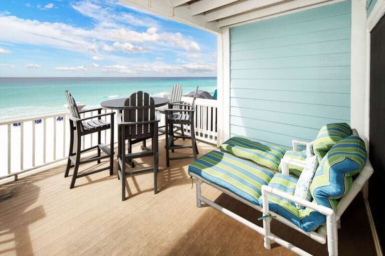 Balcony Second Level - 
Sanddollar Townhomes Unit 6 Miramar Beach Destin Florida Vacation Beach House Rentals