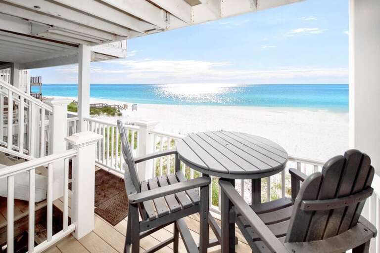 Balcony First Level - 
Sanddollar Townhomes Unit 6 Miramar Beach Destin Florida Vacation Beach House Rentals