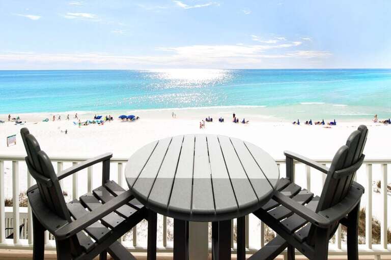 Master Bedroom Balcony Third Level - 
Sanddollar Townhomes Unit 6 Miramar Beach Destin Florida Vacation Beach House Rentals