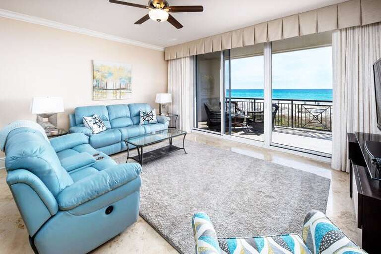 Living Room - 
Bella Riva Resort, Okaloosa Island, Fort Walton Beach, FL Vacation Rentals