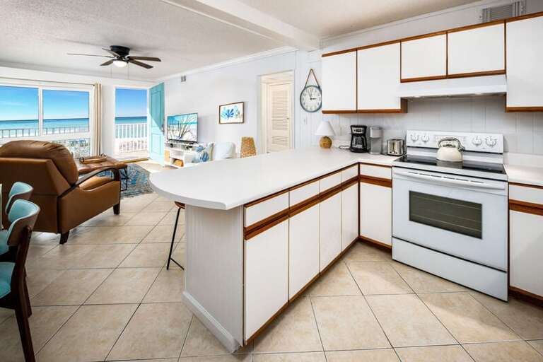 Kitchen - Aqua Villa Resort, Okaloosa Island, Fort Walton Beach, Vacation Condos by Sunset Resort Rentals