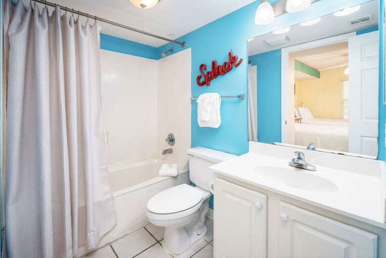 Bathroom 3 - Gulf Dunes Resort Unit 117 Okaloosa Island Fort Walton Beach Vacation Condos by Sunset Resort Rentals