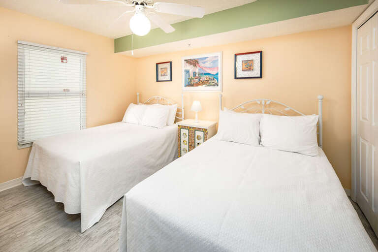 Bedroom 3 - Gulf Dunes Resort Unit 117 Okaloosa Island Fort Walton Beach Vacation Condos by Sunset Resort Rentals