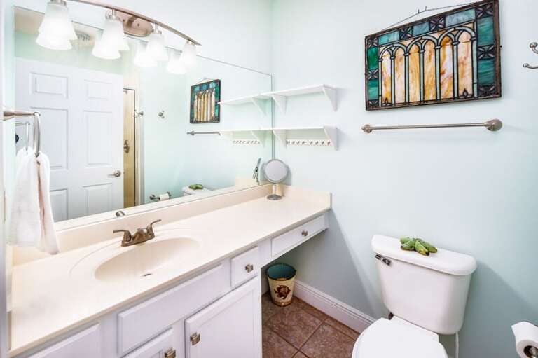 Master Bath with Shower - Waters Edge Resort unit 613 Okaloosa Island Fort Walton Beach Vacation Rentals by Sunset Resort Rentals