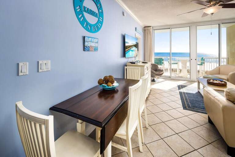 Dining Area - Waters Edge Resort Unit 311 Okaloosa Island Fort Walton Beach Vacation Rentals
