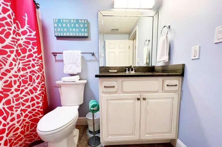 Guest Bathroom - Waters Edge Resort Unit 311 Okaloosa Island Fort Walton Beach Vacation Rentals
