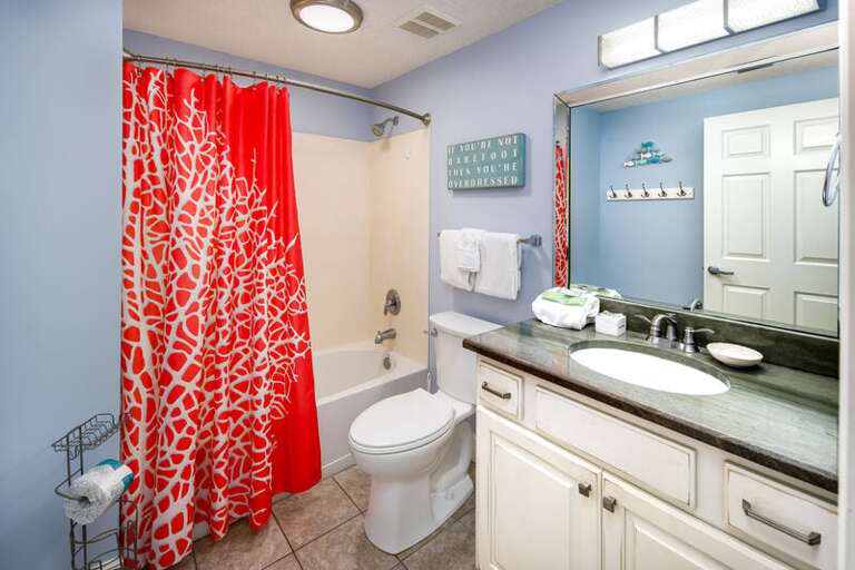 Guest Bathroom - Waters Edge Resort Unit 311 Okaloosa Island Fort Walton Beach Vacation Rentals