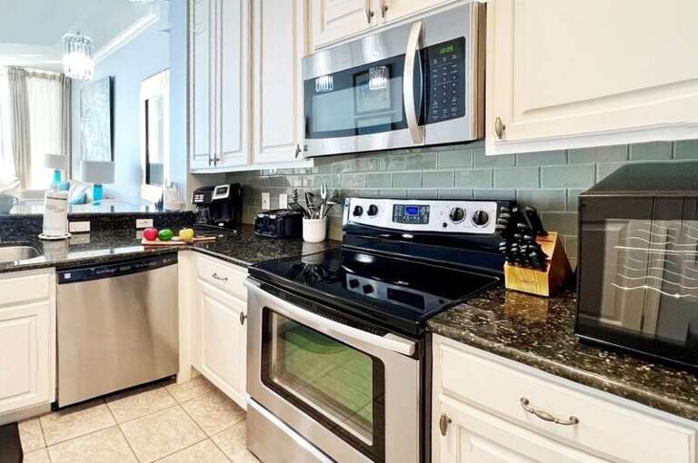 Kitchen - Waters Edge Resort Unit 311 Okaloosa Island Fort Walton Beach Vacation Rentals