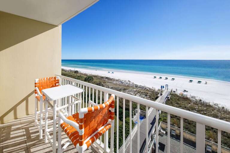 Balcony - Waters Edge Resort unit 514 Okaloosa Island Fort Walton Beach Vacation Rentals by Sunset Resort Rentals