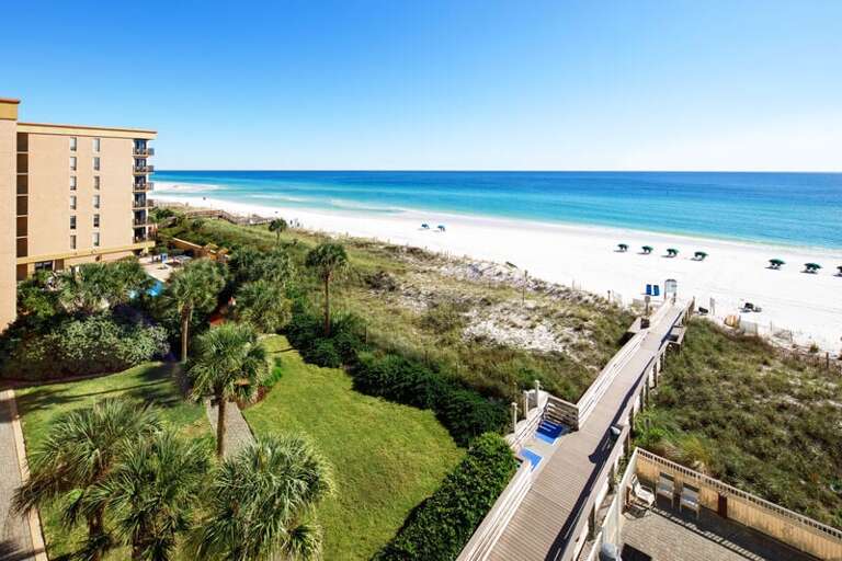 Balcony - Waters Edge Resort unit 514 Okaloosa Island Fort Walton Beach Vacation Rentals by Sunset Resort Rentals