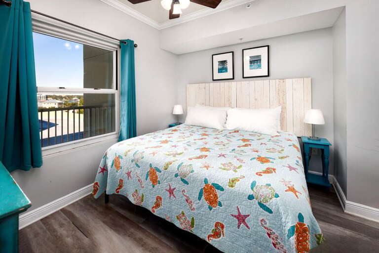 Master Bedroom - Waters Edge Resort unit 514 Okaloosa Island Fort Walton Beach Vacation Rentals by Sunset Resort Rentals