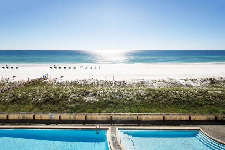 Balcony View - Waters Edge Resort Unit 510 Okaloosa Island Fort Walton Beach Vacation Rentals