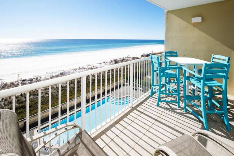 Balcony View - Waters Edge Resort Unit 510 Okaloosa Island Fort Walton Beach Vacation Rentals