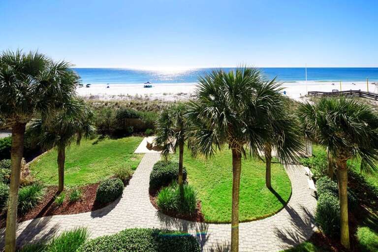 Beacfront Balcony - Waters Edge Resort Unit 304 Okaloosa Island Fort Walton Beach Vacation Rentals by Sunset Resort Rentals