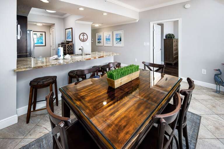 Dining Area - Waters Edge Resort Unit 304 Okaloosa Island Fort Walton Beach Vacation Rentals by Sunset Resort Rentals