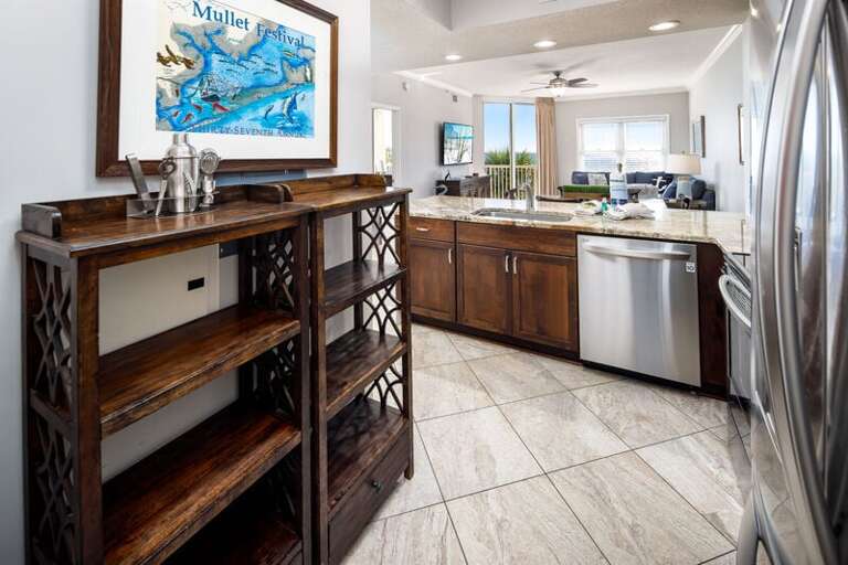 Kitchen - Waters Edge Resort Unit 304 Okaloosa Island Fort Walton Beach Vacation Rentals by Sunset Resort Rentals