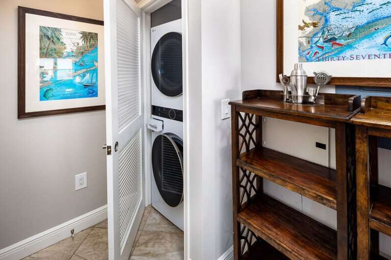 Laundry Center - Waters Edge Resort Unit 304 Okaloosa Island Fort Walton Beach Vacation Rentals by Sunset Resort Rentals
