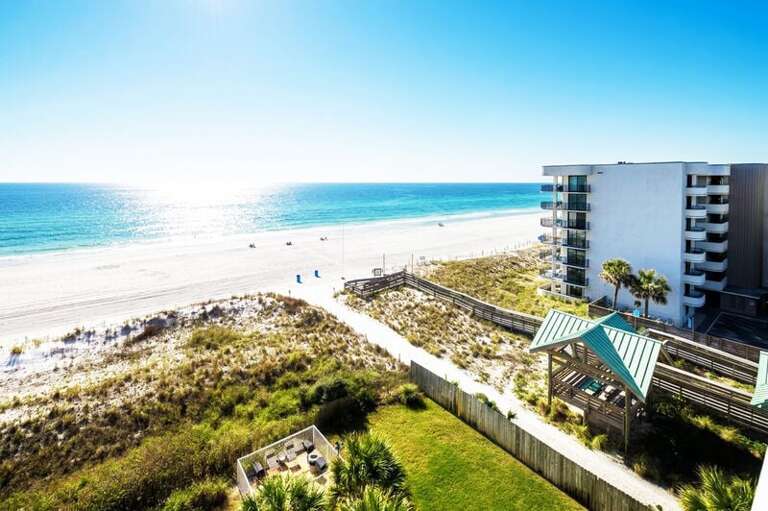 Beachfront Balcony - Waters Edge Resort Unit 604 Okaloosa Island Fort Walton Beach Vacation Rentals by Sunset Resort Rentals