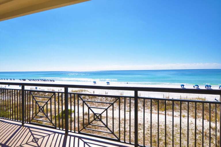 Balcony - 
Bella Riva Resort Unit 205, Okaloosa Island Fort Walton Beach Florida Vacation Condo Rentals by Sunset Resort Rentals