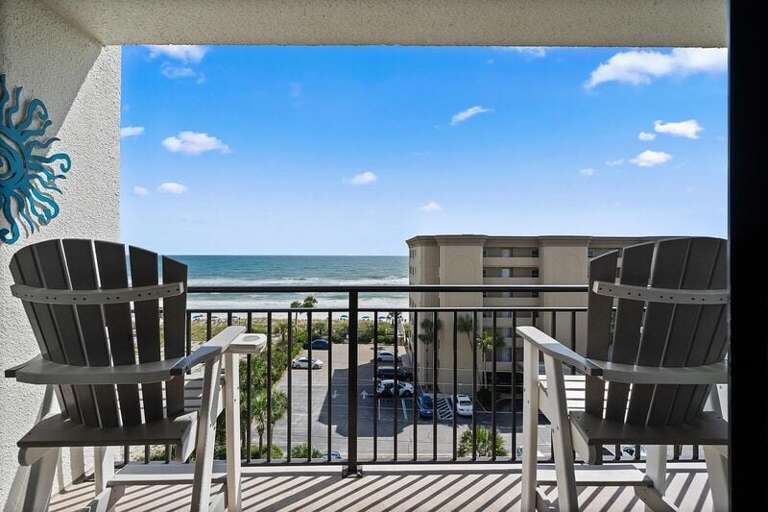Balcony View - Emerald Isle Resort 712, Okaloosa Island, Fort Walton Beach Vacation Rentals by Sunset Resort Rentals