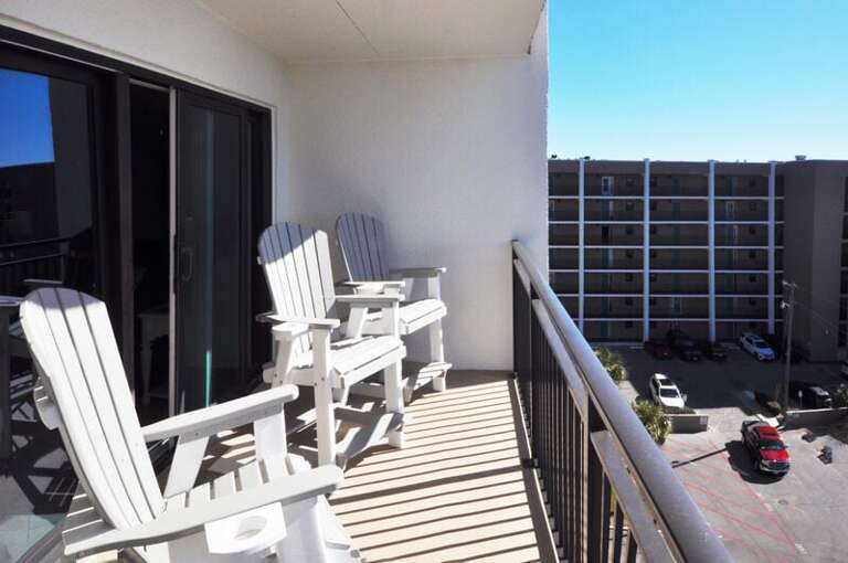 Balcony View - Emerald Isle Resort 712, Okaloosa Island, Fort Walton Beach Vacation Rentals by Sunset Resort Rentals