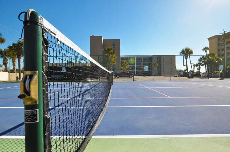 Onsite Tennis and Pickleball - Emerald Isle Resort 712, Okaloosa Island, Fort Walton Beach Vacation Rentals by Sunset Resort Rentals