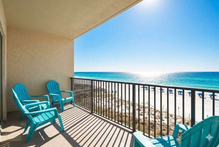 Balcony View - Emerald Towers West Unit 3003 Okaloosa Island Fort Walton Beach Vacation Rentals