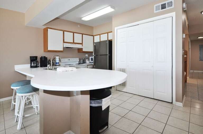 Full Kitchen - Emerald Towers West Unit 3003 Okaloosa Island Fort Walton Beach Vacation Rentals